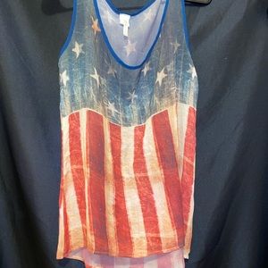 Cute American flag top